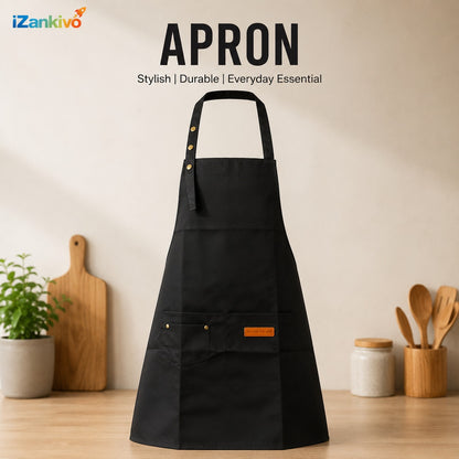 Waterproof Kitchen Apron – Adjustable Cooking Apron for Women | Oil & Stain Resistant Chef Apron with Front Pocket