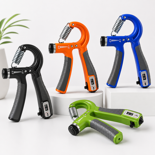 Adjustable Hand Grip Strengthener with Digital Counter | Forearm & Finger Exerciser (5-60KG)