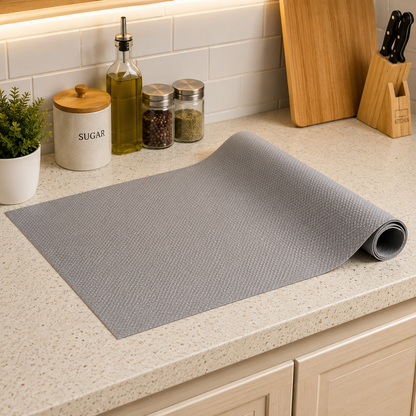 Premium Non-Slip Shelf Liner Roll – Waterproof Refrigerator & Kitchen Cabinet Drawer Mat | Cut-to-Fit Anti-Slip Shelf Protector