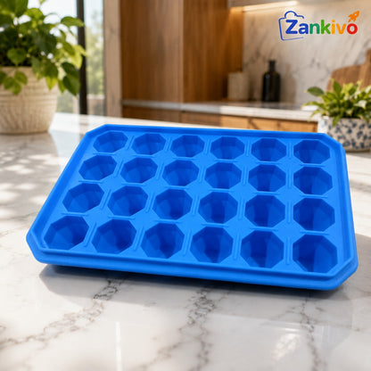 Crystal Ice Cube Tray – Reusable Diamond Ice Cube Mold for Whiskey, Juice, Cocktails & Cold Drinks