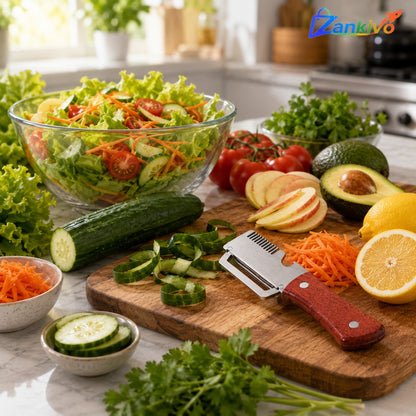 Premium Vegetable Peeler & Julienne Cutter | Stainless Steel Fruit & Potato Peeler