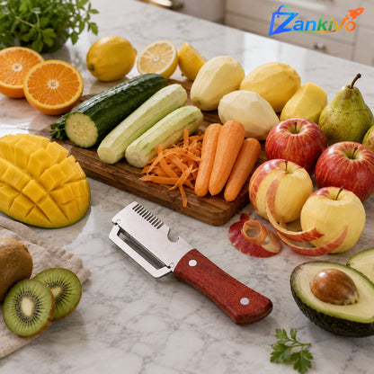 Premium Vegetable Peeler & Julienne Cutter | Stainless Steel Fruit & Potato Peeler