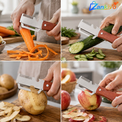 Premium Vegetable Peeler & Julienne Cutter | Stainless Steel Fruit & Potato Peeler