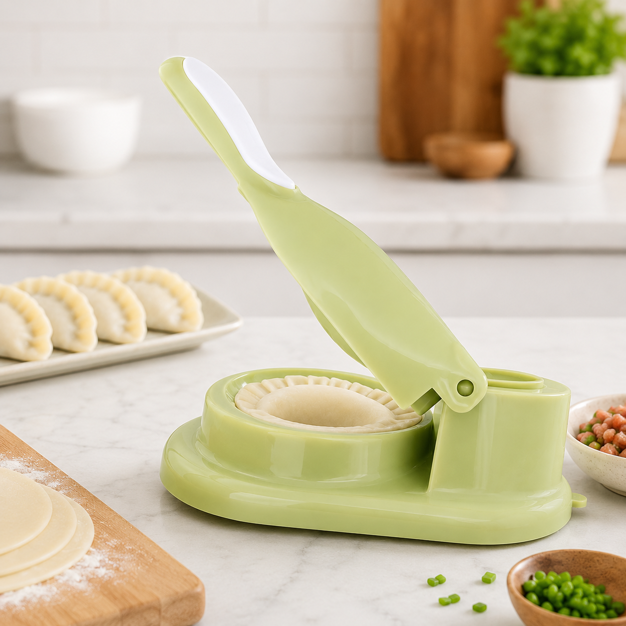 Dumpling Maker Press | Easy Dumpling, Momo & Empanada Maker Tool | Food Grade Kitchen Gadget