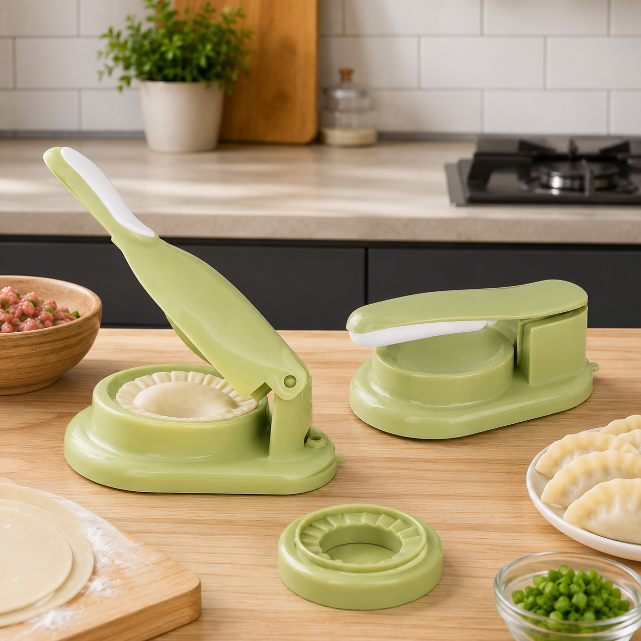 Dumpling Maker Press | Easy Dumpling, Momo & Empanada Maker Tool | Food Grade Kitchen Gadget