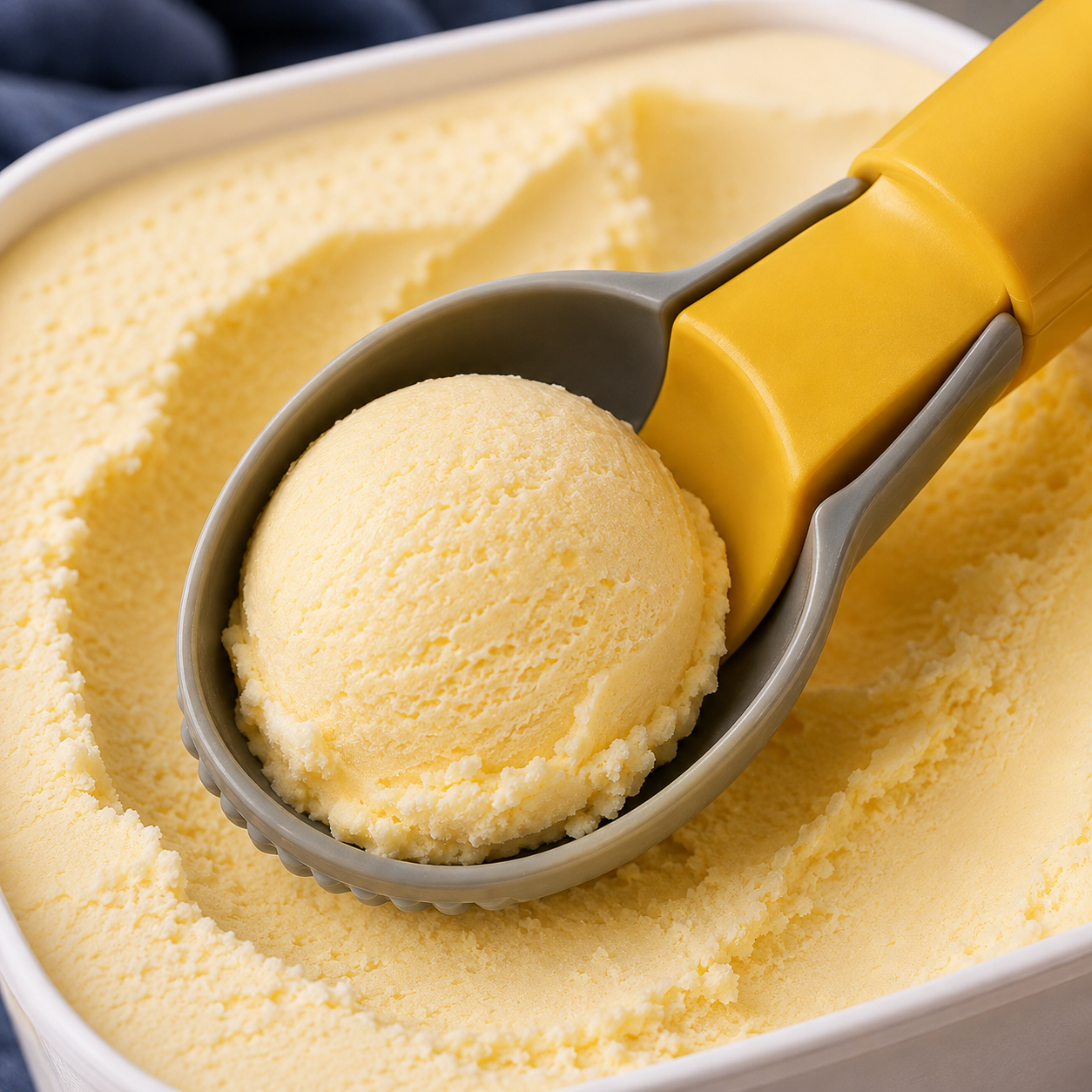 Premium Ice Cream Scoop with Easy Release Trigger – Heavy Duty Non-Stick Ice Cream Scooper for Perfect Ice Cream, Gelato & Frozen Desserts