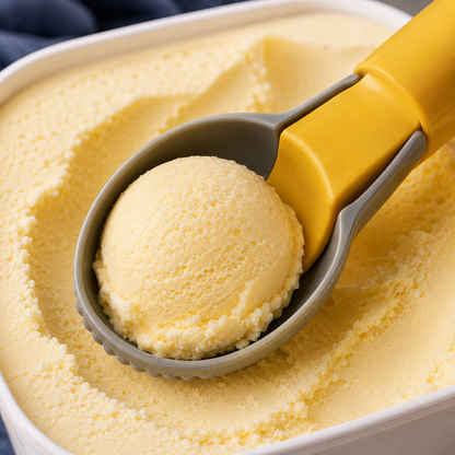 Premium Ice Cream Scoop with Easy Release Trigger – Heavy Duty Non-Stick Ice Cream Scooper for Perfect Ice Cream, Gelato & Frozen Desserts