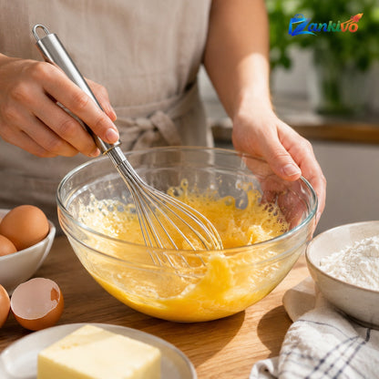 Stainless Steel Balloon Whisk | Hand Egg Beater & Baking Whisk for Kitchen