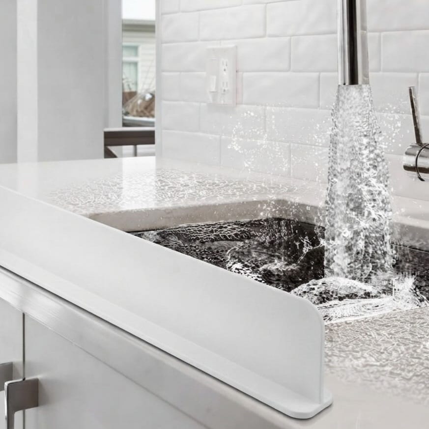 Premium Silicone Kitchen Sink Splash Guard | Anti-Splash Water Barrier