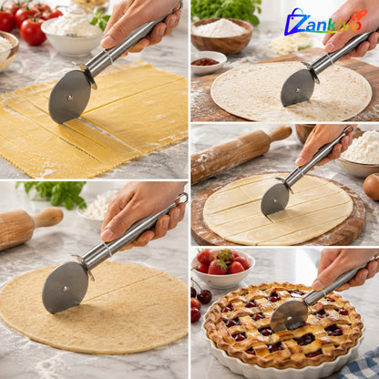 Premium Pizza Cutter Wheel | Stainless Steel Pizza Slicer for Home Kitchen